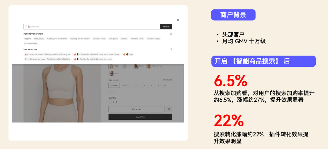 STAKE中国官方网站某头部商户开启智能商品搜索推荐后，，，，，，，，搜索转化提升22%