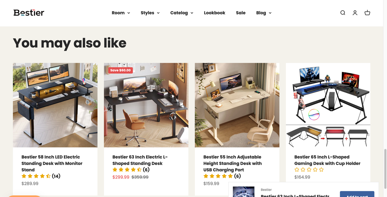 Bestier产品嵌入式推荐