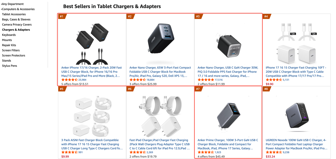 亚马逊英国站点 Best Sellers in Tablet Chargers & Adapters.png