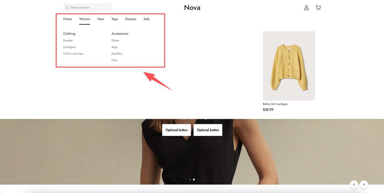 设置二级菜单栏