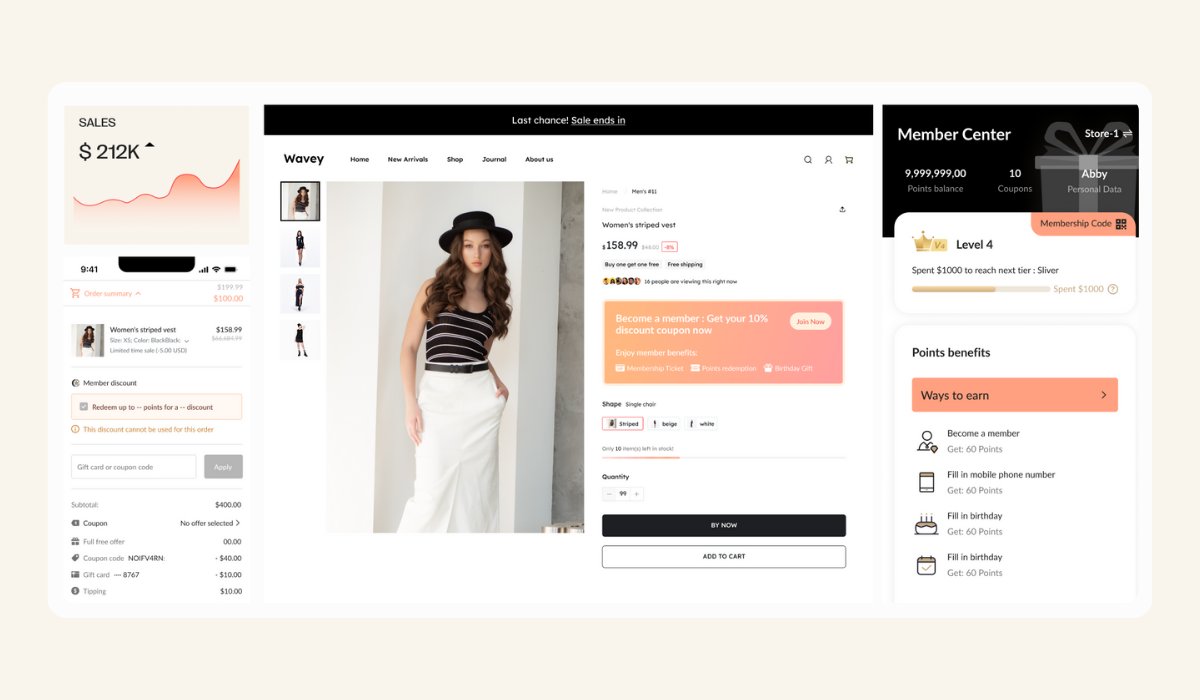 Loyalty & Push 会员与邮件推送插件