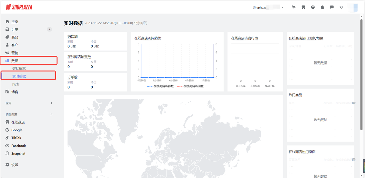 一体化数据剖析看板