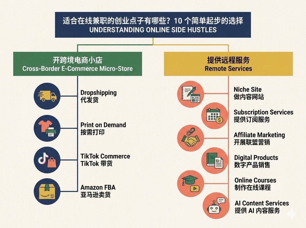适合在线兼职的创业点子